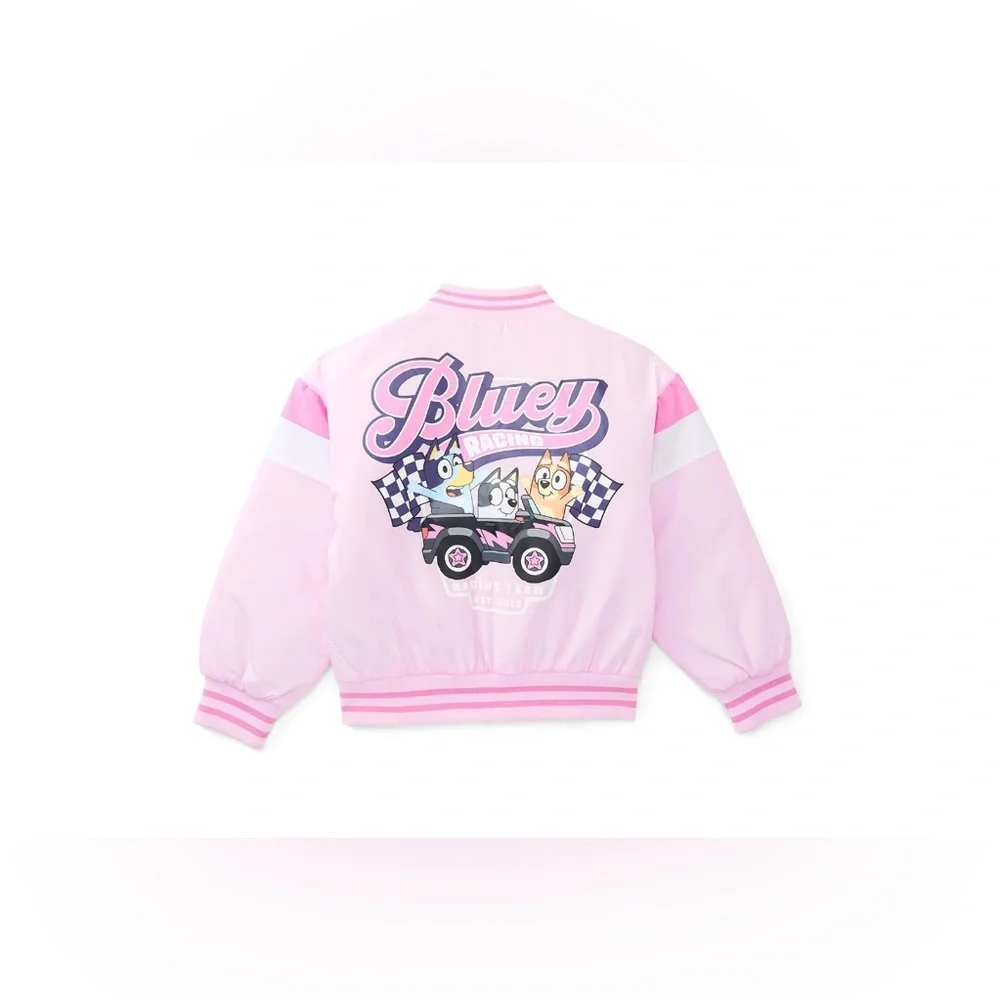 NWT Bluey Girls Bomber Jacket SZ 10-12